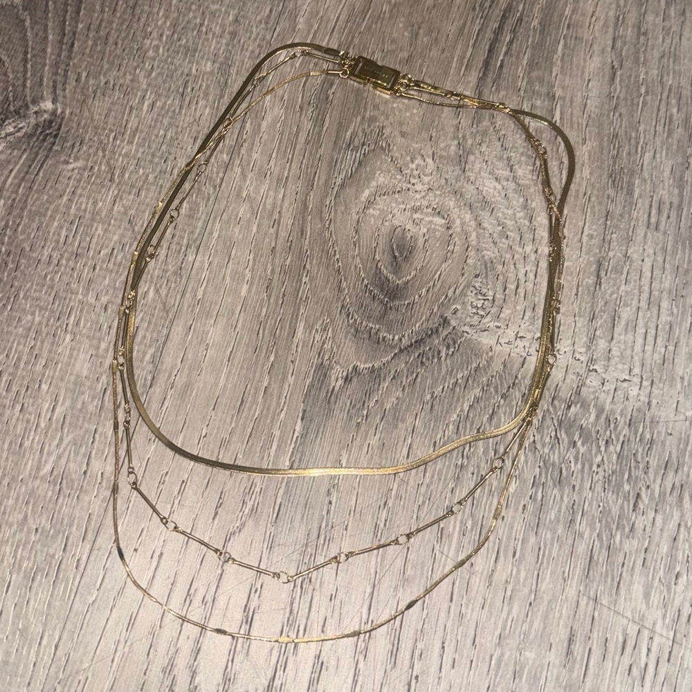 Jenny Bird Bea Triple Strand Necklacd
